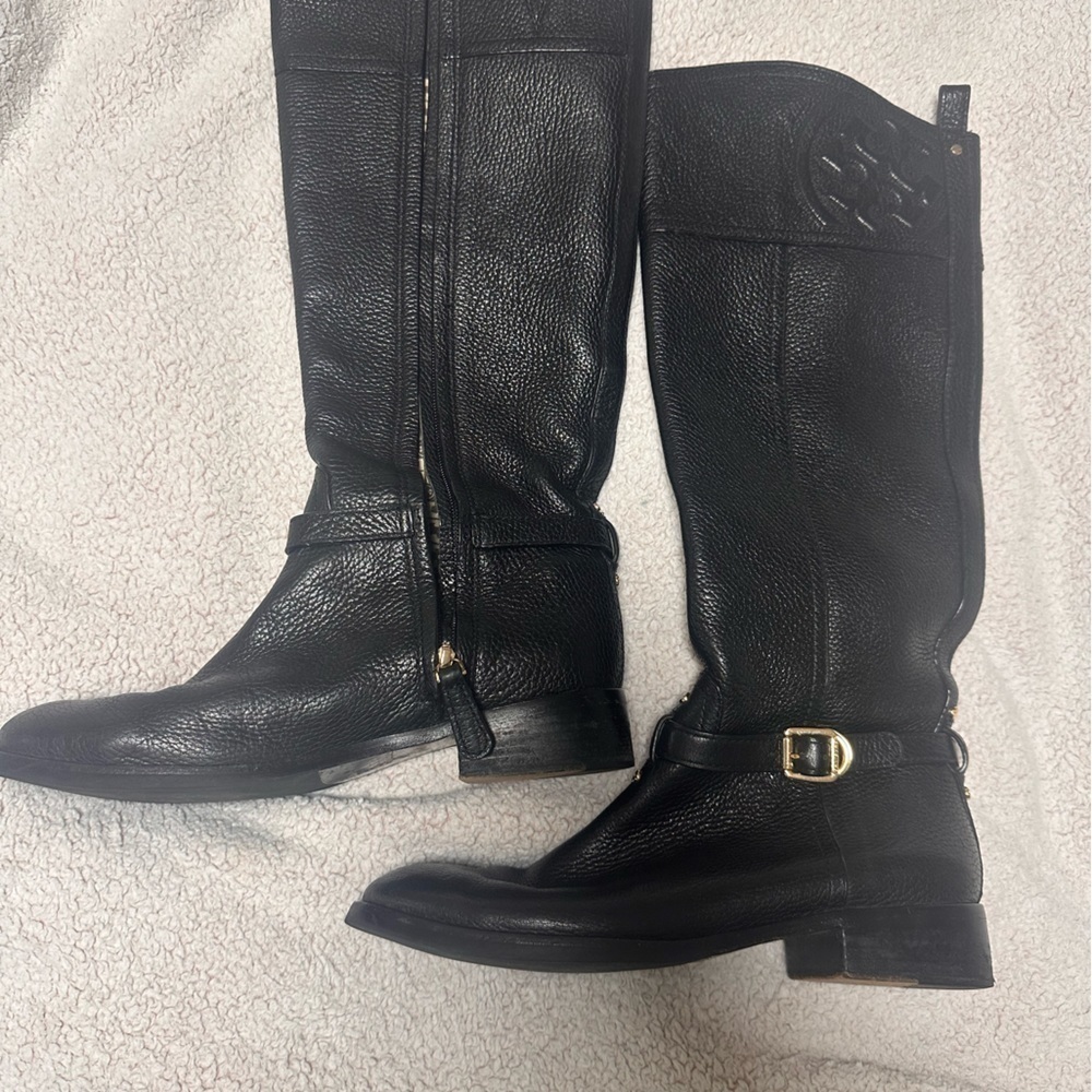 Tory Burch black leather boots